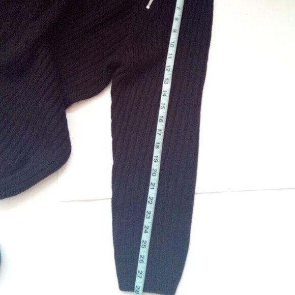 New Joe Fresh Plus Zipper Shoulder Pullover Black Cable Sweater Dress Size 2X - Picture 8 of 16